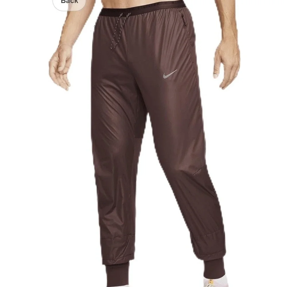 Nike Running‎ Division Phenom Pants Brown Men Size Large Storm Fit FB8542-227